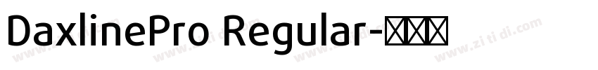 DaxlinePro Regular字体转换
